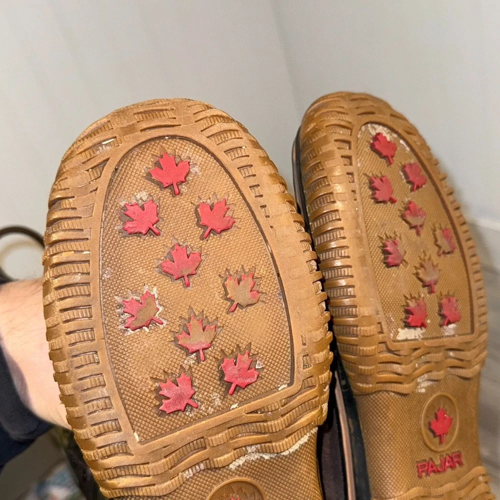 Pajar Canada Women's Snow Boots WATER PROOF Sherpa Lined Lace Up Toggle 6-6.5 US